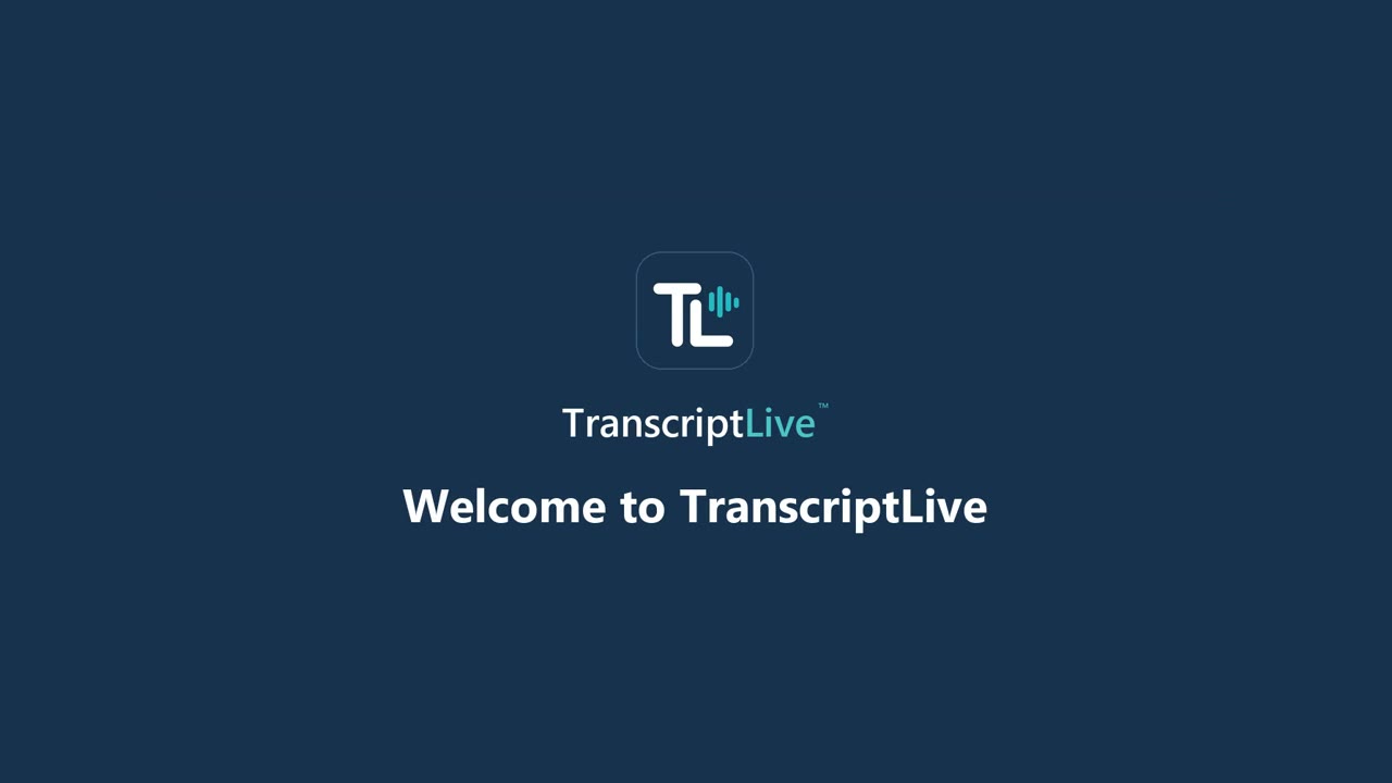 Welcome to TranscriptLive: a short tour of TL from Home to Final Check, with captions.